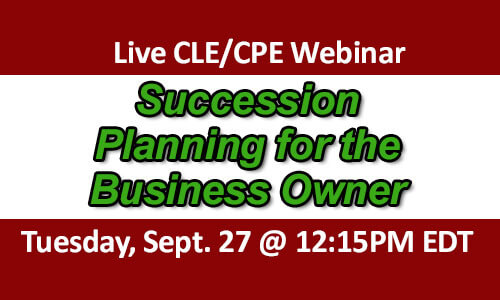 Succession Planning Webinar September 2016