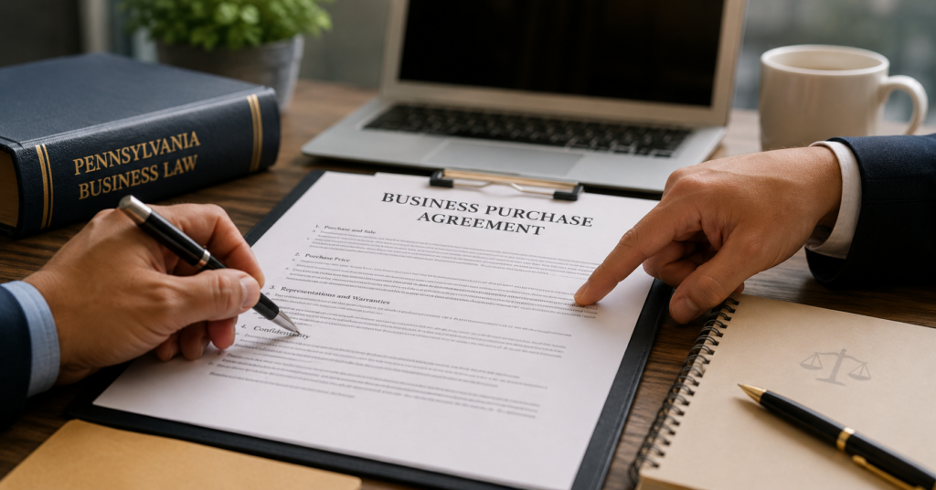 Business Purchase Agreements in Pennsylvania: Clauses Buyers and Sellers Should Review Before Signing